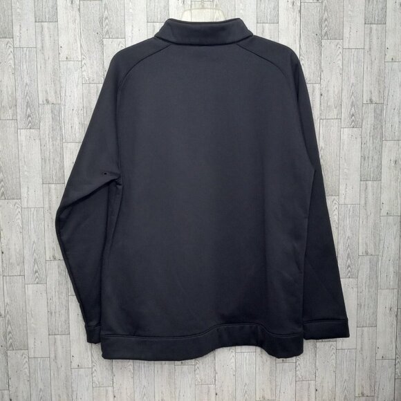 Under Armour Sweater Men's 2XL Quarter 1/4 Zip Mockneck Pullover Softshell Gorp - Picture 3 of 16